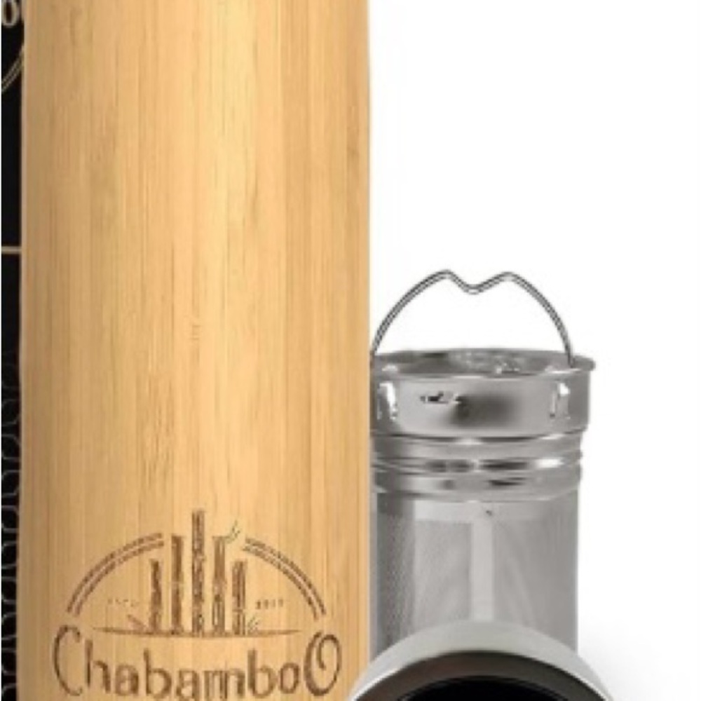 BAMBOO Bamboo Tea Infuser with Silver Lid